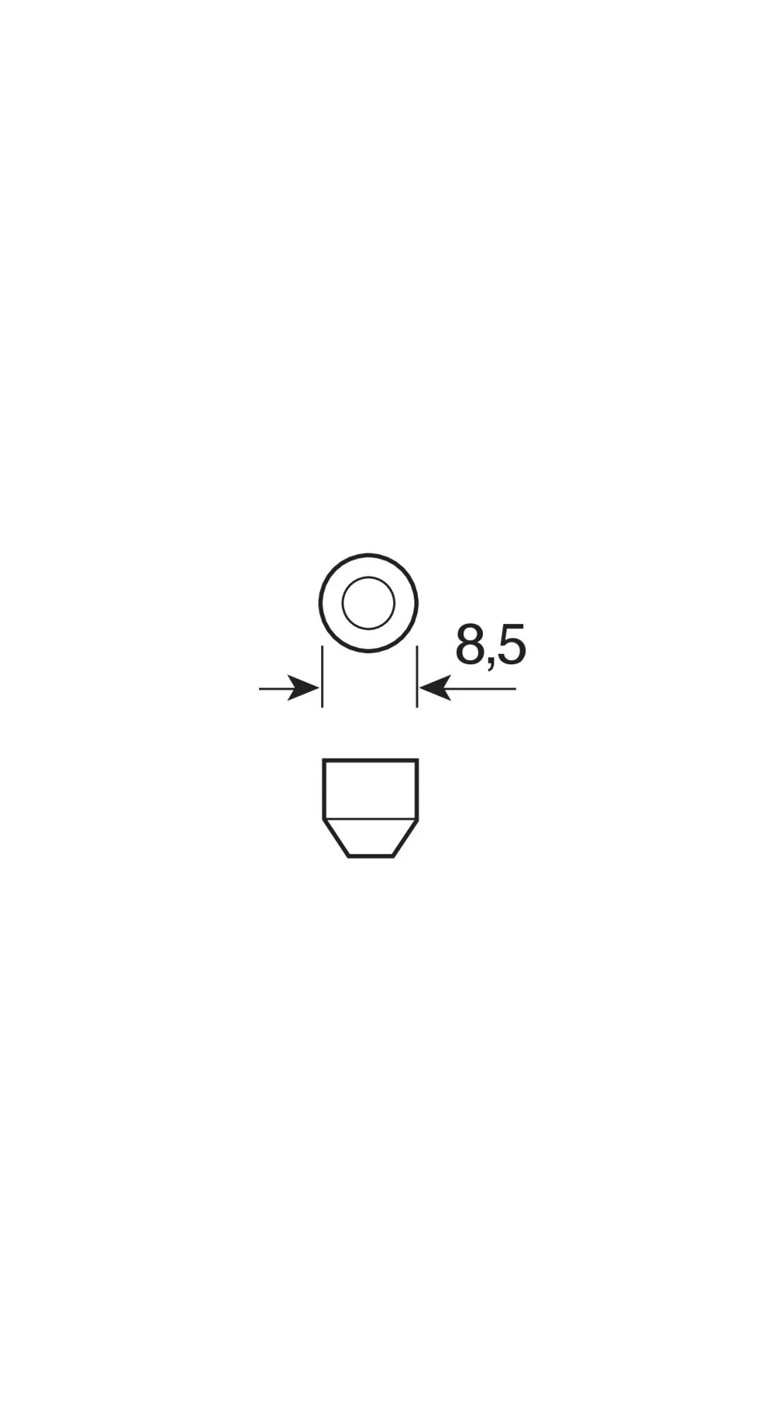 12V Lampada siluro - (C5W) - 11x35 mm - 5W - SV8,5-8 - 2 pz  - D/Blister - Viola