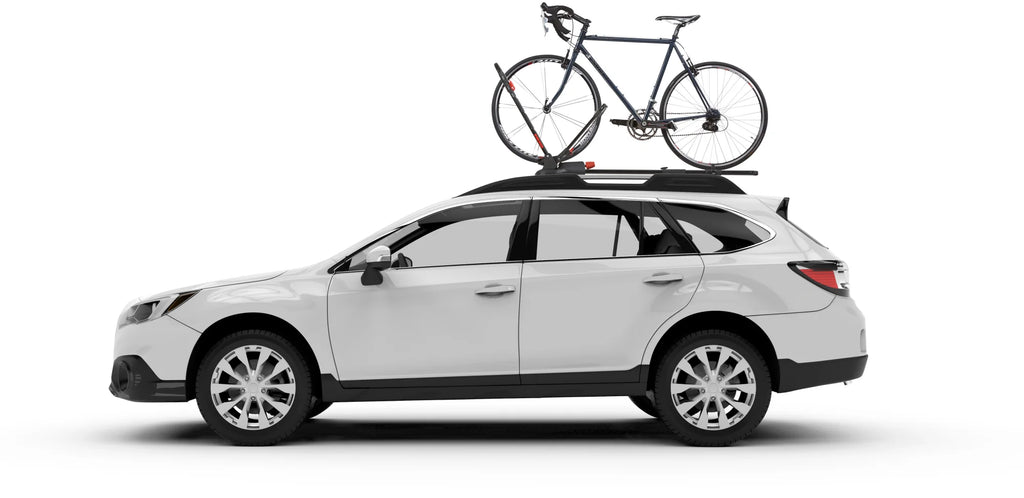 Frontloader, portabici da tetto con fissaggio ruota anteriore