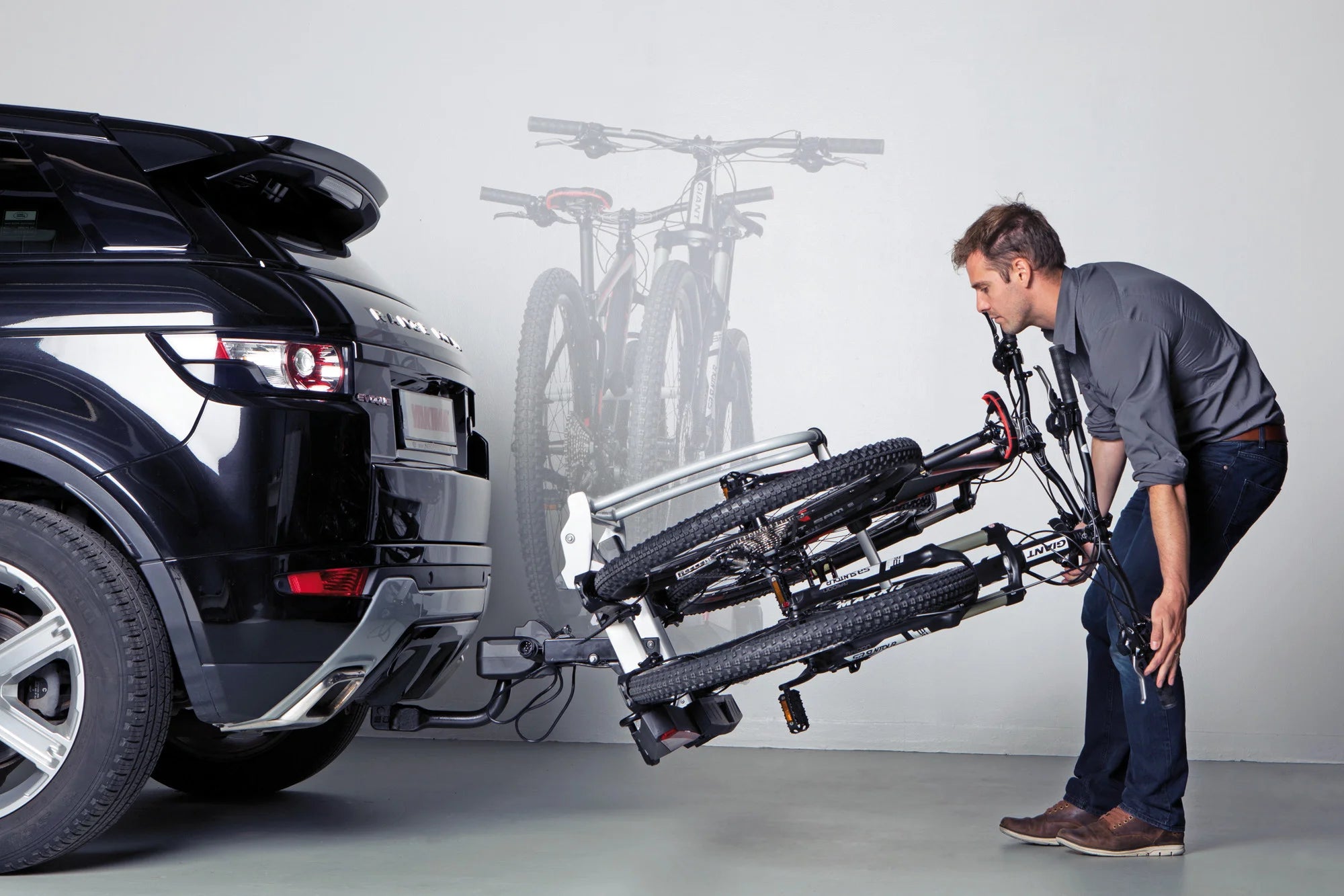 FoldClick, portabiciclette per gancio traino - 2 bici