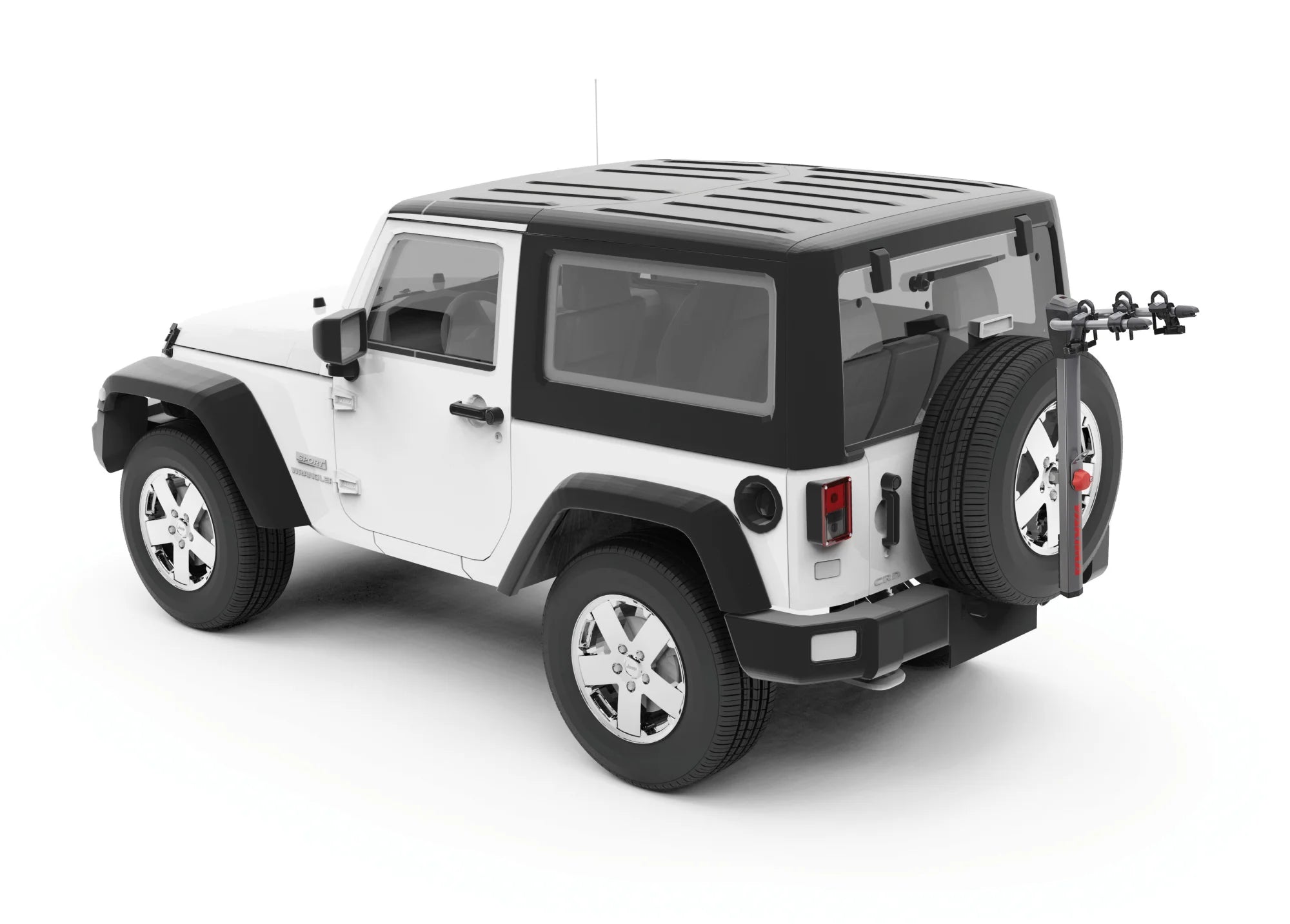 Spareride, portabici posteriore (2x), fissaggio alla ruota di scorta