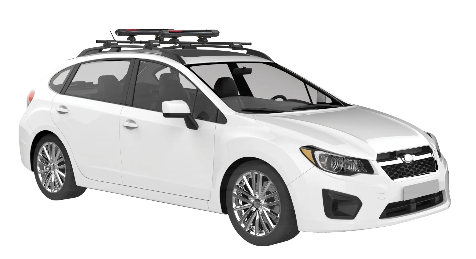 FatCat 4 Evo black, portasci per barre da tetto