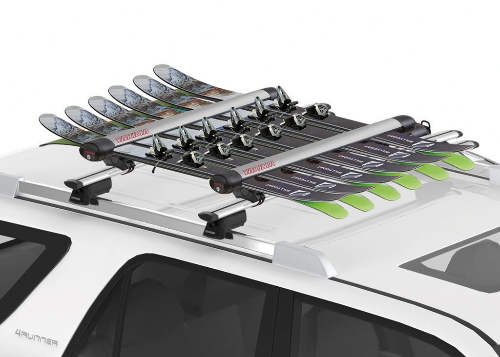 FatCat 6 Evo silver, portasci per barre da tetto