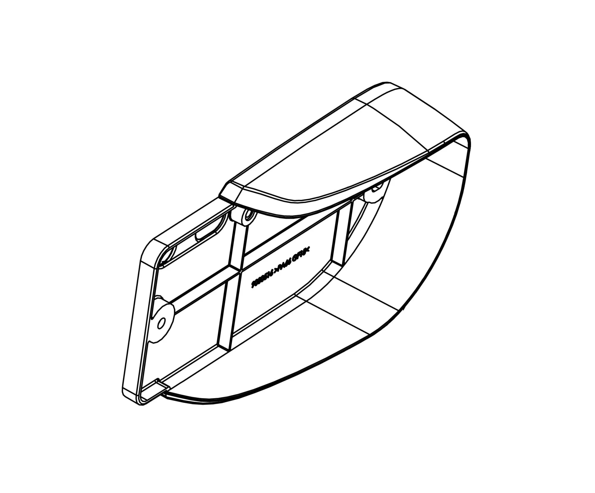 Ricambio supporto luce destra per portabici Justclick
