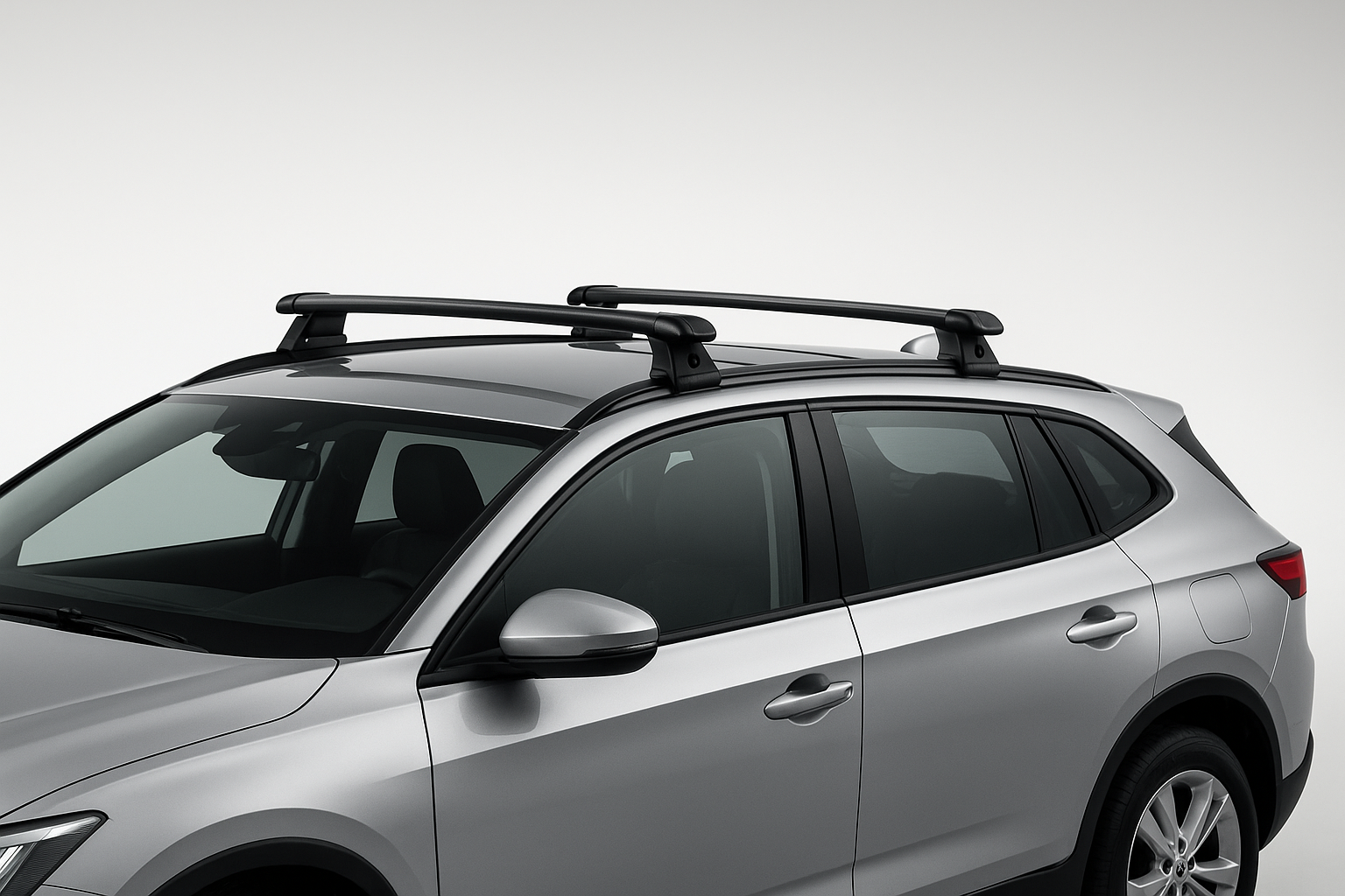 immagine di un auto con le barre portatutto